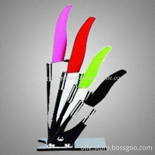 Colorful Handle Ceramic Knife Set